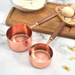 Copper-plated Spoon Measuring Cup With Walnut Handle