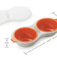 New Creative Egg Poacher Food Grade Cookware Double Cup Egg Boiler Steamed Egg Set