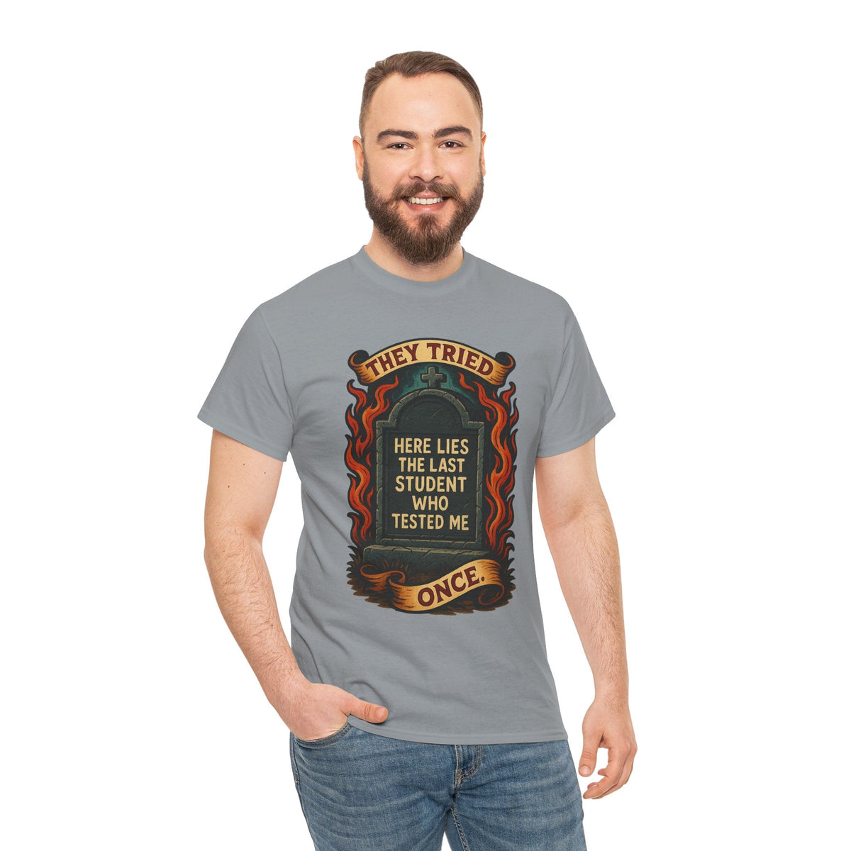 Funny Student Tribute Tee, Unisex Graphic Shirt, Back to School Apparel, Graduation Gift, Teacher Humor Clothing