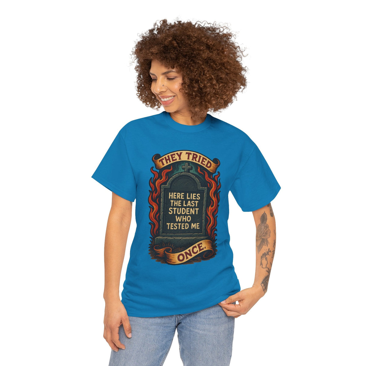 Funny Student Tribute Tee, Unisex Graphic Shirt, Back to School Apparel, Graduation Gift, Teacher Humor Clothing
