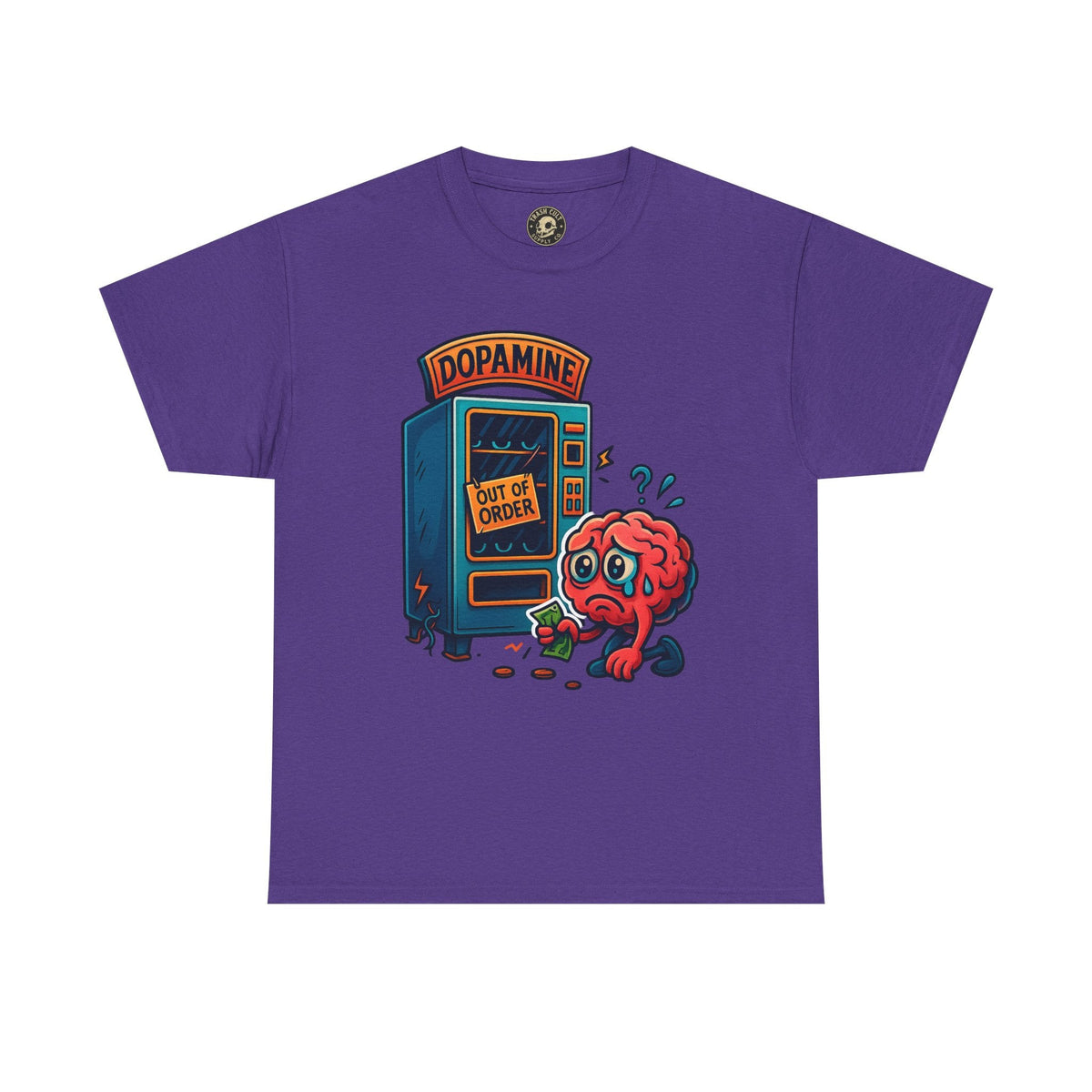 Dopamine Out of Order T-Shirt – Funny Quirky Mental Health Tee | Unisex Cotton Graphic Shirt