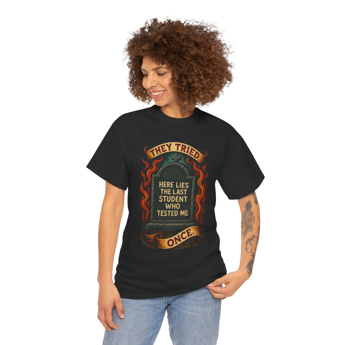 Funny Student Tribute Tee, Unisex Graphic Shirt, Back to School Apparel, Graduation Gift, Teacher Humor Clothing