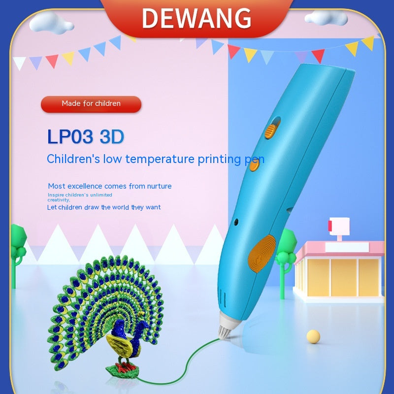 Wireless 3D Drawing Pen for Children's Graffiti