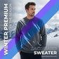 V-Neck Double Knit Sweater