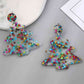 Christmas Tree Acrylic Earrings