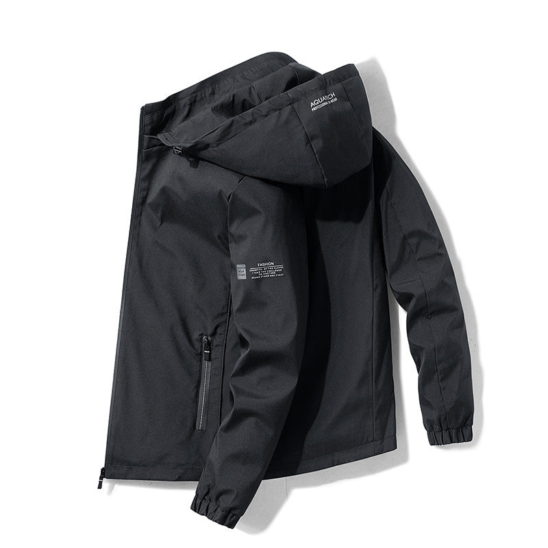 Youth Handsome Fleece-lined Thick Jacket Men
