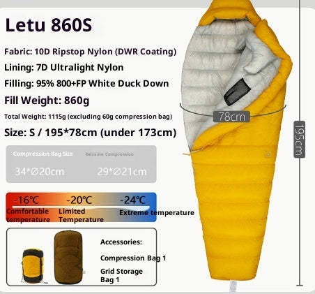 Outdoor Camping Ultra Light Down Sleeping Bag