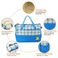 5PCS Baby Nappy Diaper Bags Set Mummy Diaper Shoulder Bags w/ Nappy Changing Pad Insulated Pockets Travel Tote Bags For Mom Dad