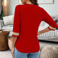 V-Neck Eyelet Blouse