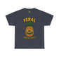 Feral Evil Pineapple Shirt – Aggressive Fruit Trashcore Tee – Gildan 5000 Unisex