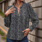 Wild West Leopard Print Top – Trendy Long Sleeved Cowgirl Top for Stylish Women