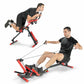 4-in-1 Folding Rowing Machine with Control Panel for Home Gym