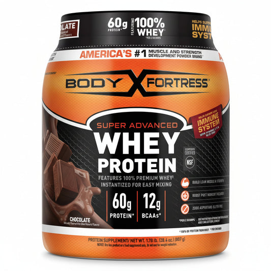Body Fortress 100% Whey Premium Protein Powder Chocolate - 1.78 lbs (807g)