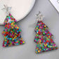 Christmas Tree Acrylic Earrings