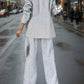 Women’s Elegant Solid Color Suit Set