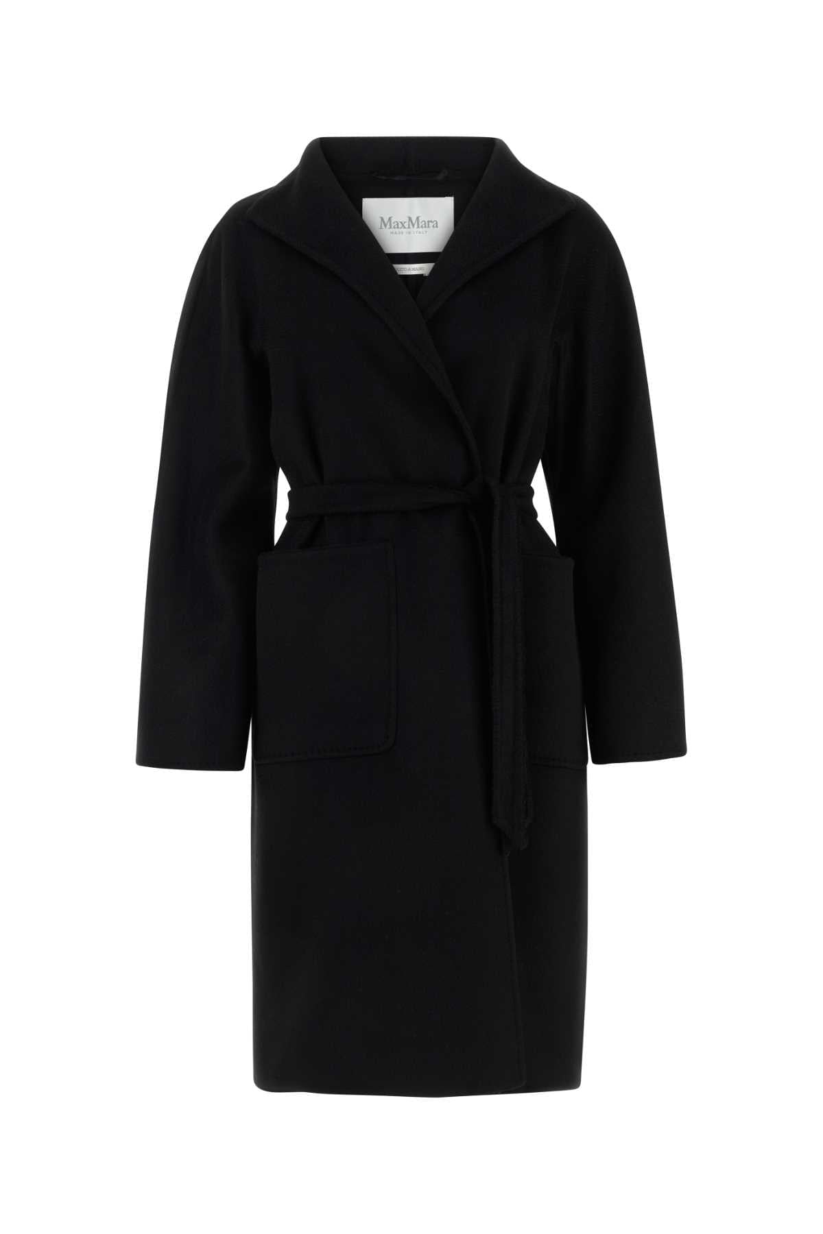 Max Mara Women Black Cashmere Lilia Coat