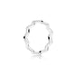 White Copper Plating Fashion Multilateral Ring