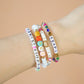 Peace Multicolored Letter Bracelet