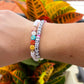 Peace Multicolored Letter Bracelet