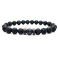 Epic Legendary Volcanic Stone Bracelet For Men And Women Lava Stone Stretch Yoga Bead Bracelet