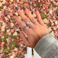 Silver Wildflower Signet Ring