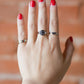 Silver Faith Over Fear Ring