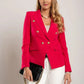 Fuchsia Caorla Red Blazer - Italian Made | Sizes S-3XL