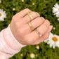 Staggered Enamel Ring