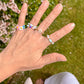 Pastel Beaded Ring Set