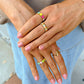 Staggered Enamel Ring
