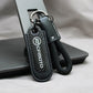 Motorcycle Carbon Fiber Leather Keychain