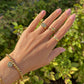 Textured Wrapped Cross Ring