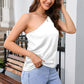 One Shoulder Sleeveless Top