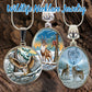 Scottish Cat Silver Plated Mother of Pearl Jewelry Pendant Necklace - 44038O