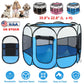 Portable Foldable Pet Tent Exercise Pen Kennel Removable Zipper Top and Bottom Water Resistant Indoor Outdoor Use For Dogs Cats Other Pets