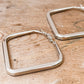 The Everyday Statement Hoop Square - Gold or Silver