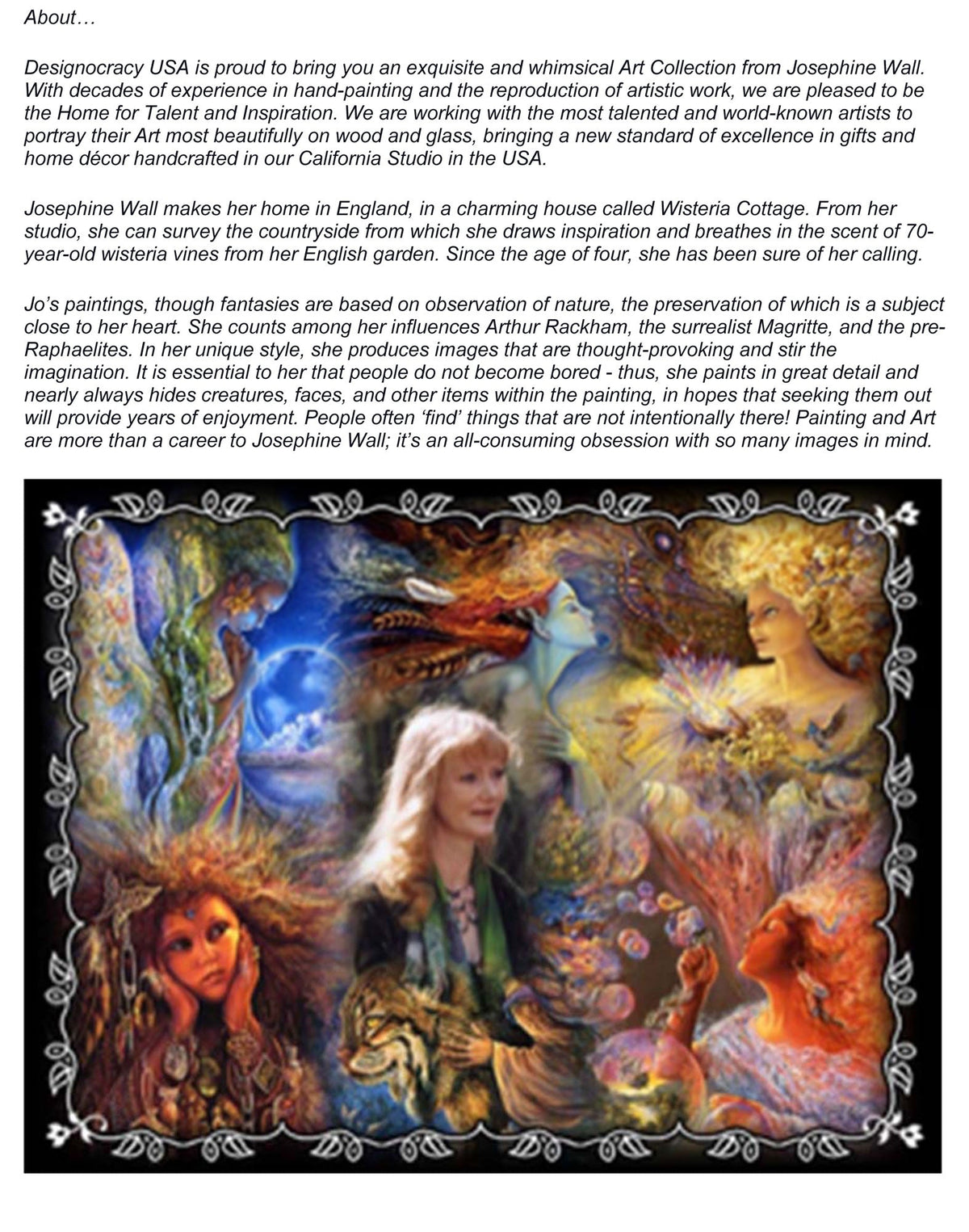 Spirit of Flight Fantasy Wooden Wall Art by Josephine Wall - Fantasy Decor - 852144-JW