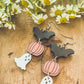 Adorable Wooden Halloween Earrings