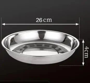 Stainless Steel Tableware Dinner Plate