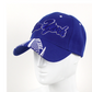 New York Blue 3D Embroidered Baseball Cap, Hat