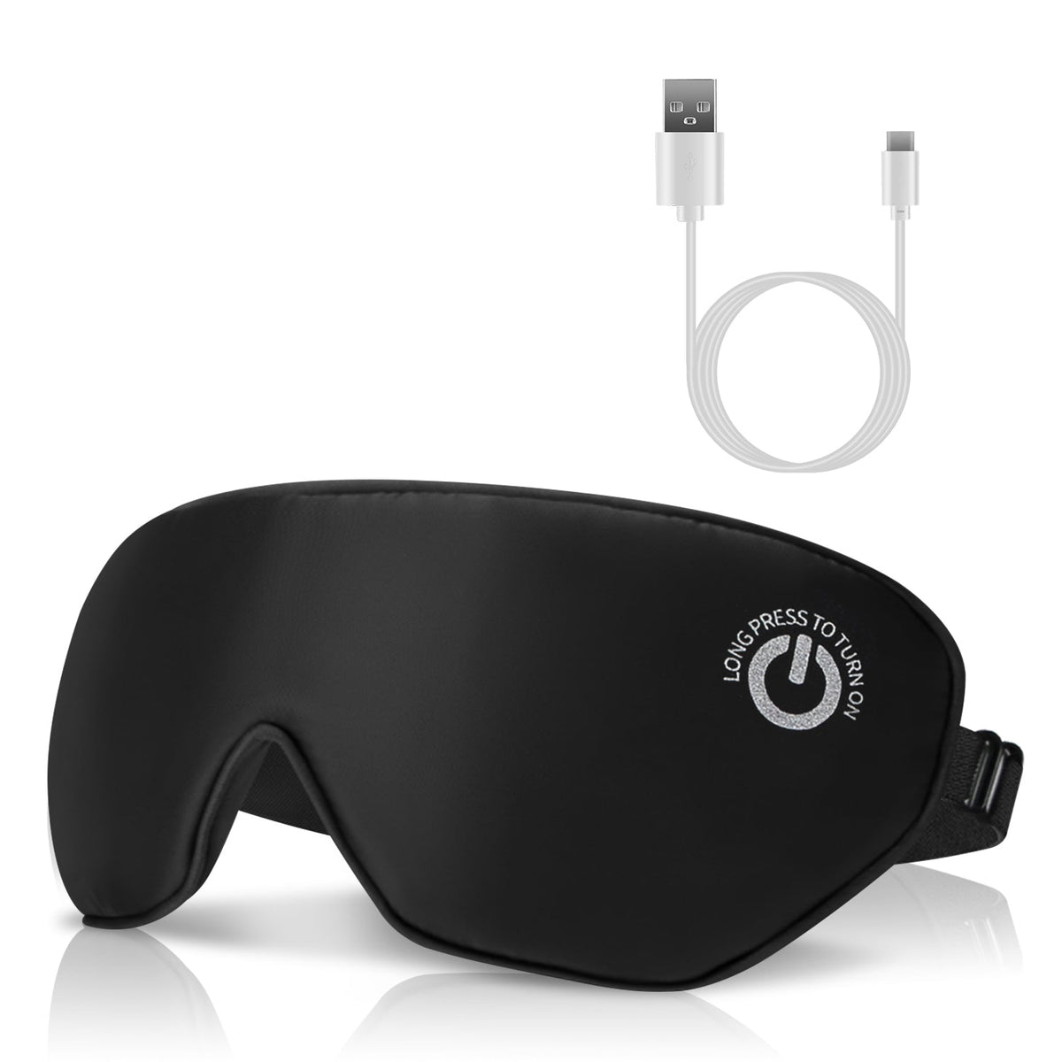 Cordless Heated Eye Mask Silk Sleep Eye