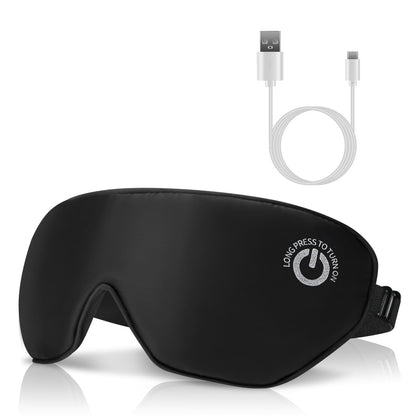 Cordless Heated Eye Mask Silk Sleep Eye