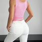 Quarter Button Square Neck Tank