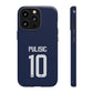 Christian Pulisic Precision Armor – Dual-Layer Durability & Sleek Fit | Compatible with iPhone 8 to 16 Pro Max & Samsung Galaxy S10 to S25 Ultra
