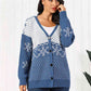 Snowflake Button Down Cardigan