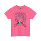 Funny Girls Night Shirt – Lesbian Humor Tee – Pink Scissors Graphic on Gildan 5000