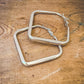 The Everyday Statement Hoop Square - Gold or Silver