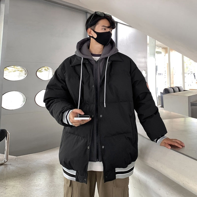 New White Duck Down Thickened Warm Couple Coat