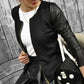 Women’s Plaid Patchwork Blazer