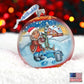 For The Pike Village Ball Glass Ornament by G. DeBrekht - Christmas Decor - 73323